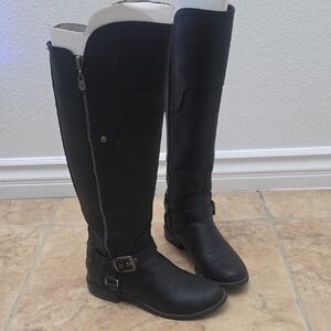 G By Guess Black Knee-High Riding Boots 7M